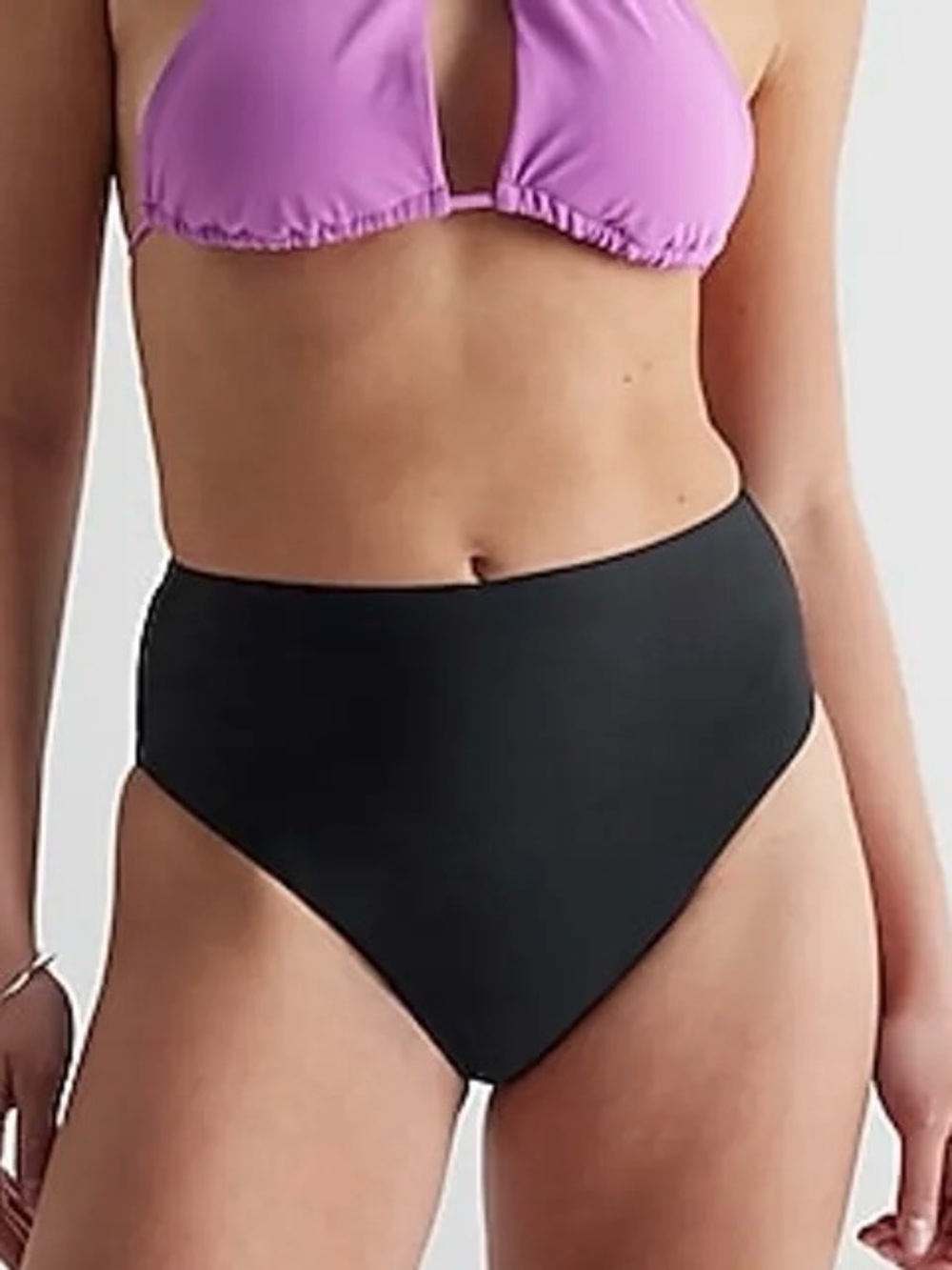 Express High Rise Body Contour
Black Swim Bikini Bottoms